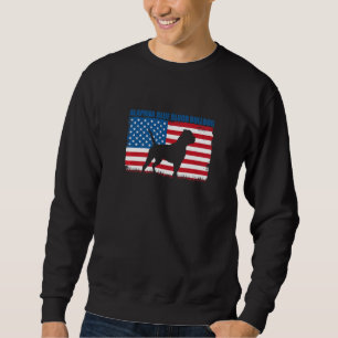 American Flag Alapaha Blue Blood Bulldog   Sweatshirt