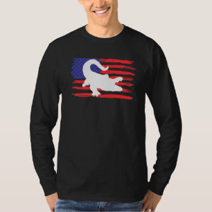American Flag Alligator Silhouette Alligator T-Shirt