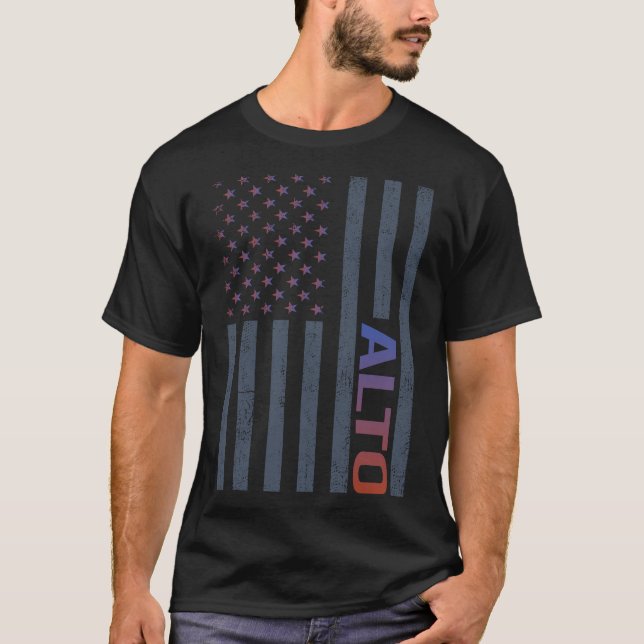 American Flag Alto T-Shirt (Front)