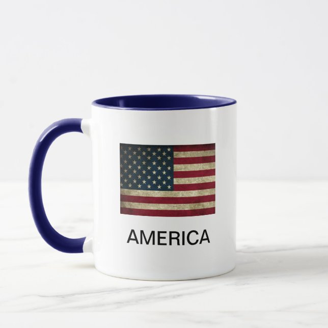 American Flag America Coffee Mug (Left)