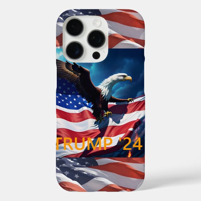 American Flag American Eagle TRUMP 2024 Case-Mate iPhone Case (Back)