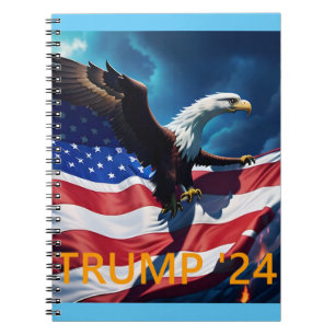 American Flag American Eagle TRUMP 2024 Notebook