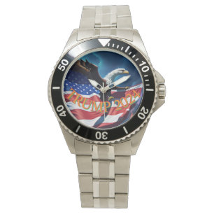 American Flag American Eagle TRUMP 2024 Watch