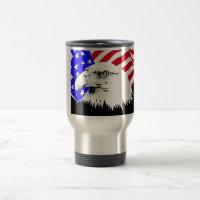 American Flag and Bald Eagle