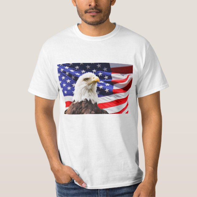 American Flag and Eagle T-Shirt (Front)