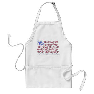 American Flag Apron - Lobsters and Starfish