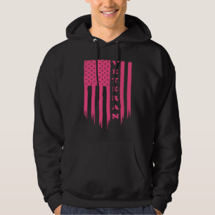 American Flag Armed Forces Veteran Patriot Grunge  Hoodie