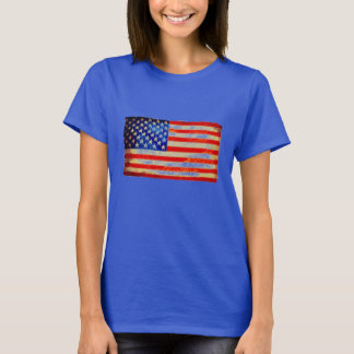 American flag army or navy wife camo t shirt