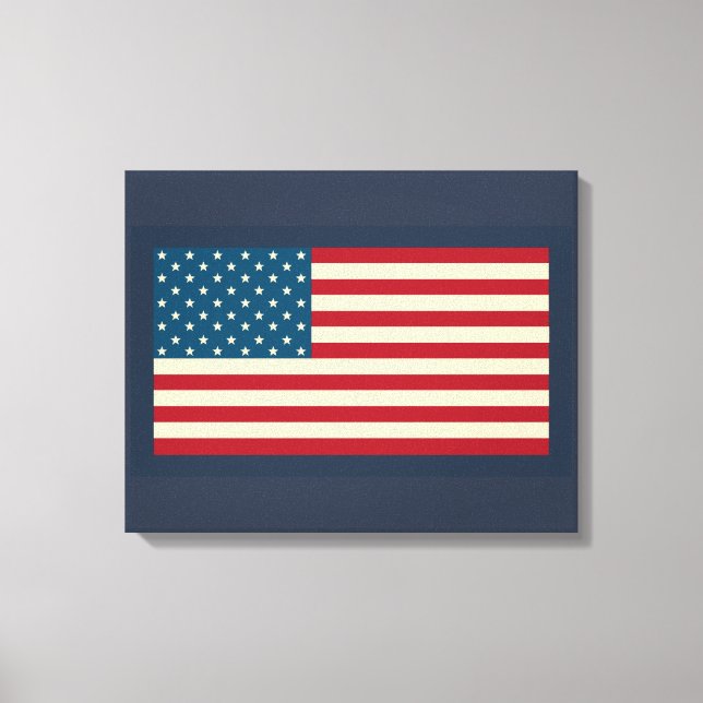 American Flag Art Canvas Print (Front)