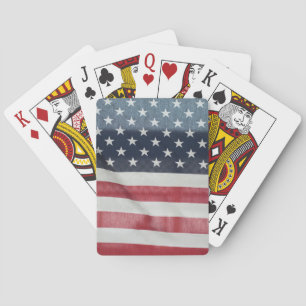 American Flag At The Sussex County Fair Playing Cards