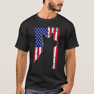 American Flag Australian Cattle Dog Dad Mum Puppy T-Shirt