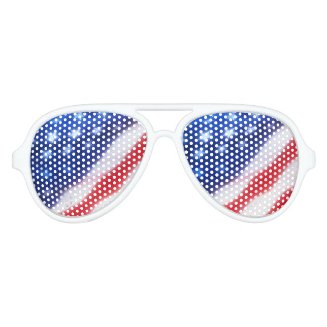 AMERICAN FLAG AVIATOR SUNGLASSES (Front)