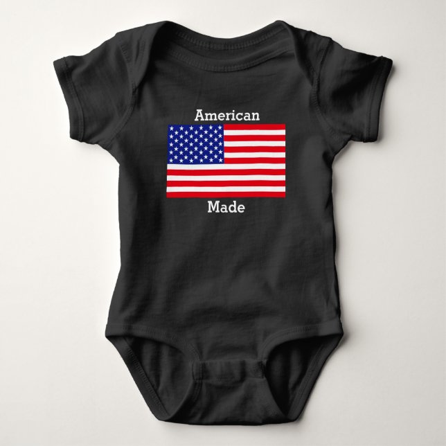 American flag baby bodysuit (Front)
