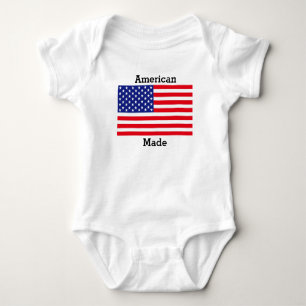 American flag baby bodysuit
