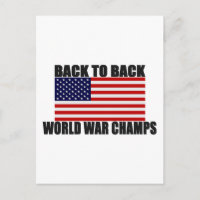 American Flag Back To Back World War Champs