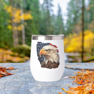 American Flag Bald Eagle