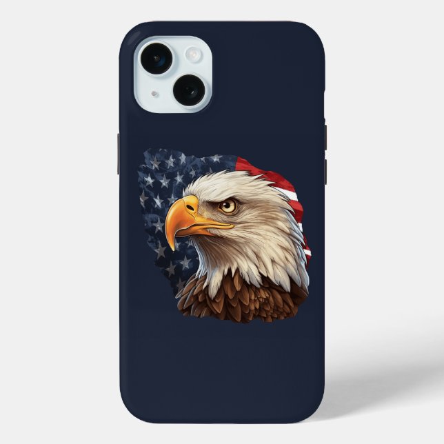 American Flag Bald Eagle Case-Mate iPhone Case (Back)