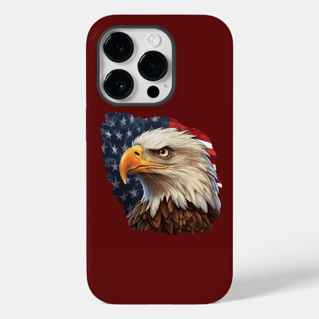 American Flag Bald Eagle Case-Mate iPhone Case (Back)