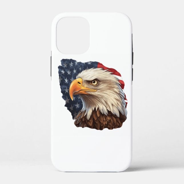 American Flag Bald Eagle Case-Mate iPhone Case (Back)