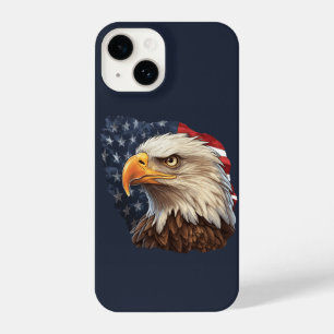 American Flag Bald Eagle iPhone 14 Case