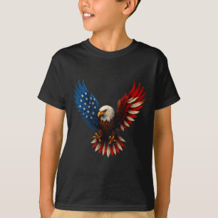 American Flag Bald Eagle Patriotic Eagle 4th Of Ju T-Shirt