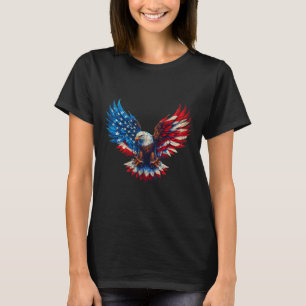 American Flag Bald Eagle Patriotic Eagle 4th Of Ju T-Shirt