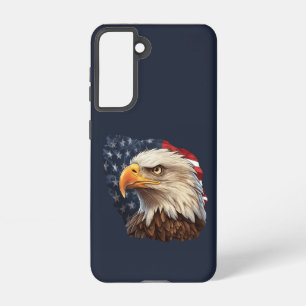 American Flag Bald Eagle Samsung Galaxy Case