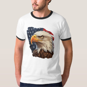 American Flag Bald Eagle T-Shirt