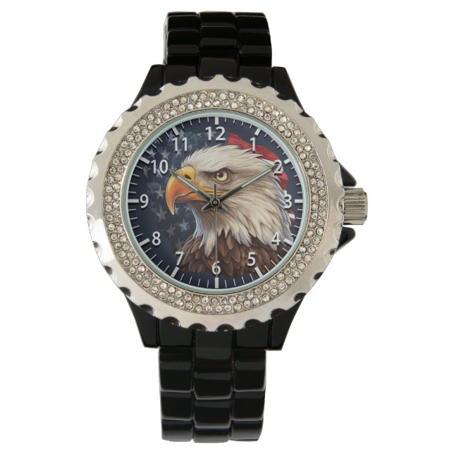 American Flag Bald Eagle Watch (Front)