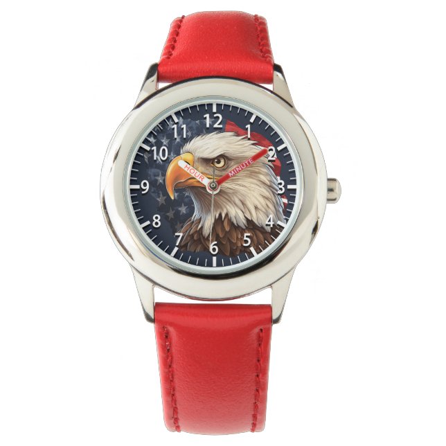 American Flag Bald Eagle Watch (Front)