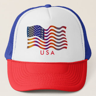 American flag ball cap