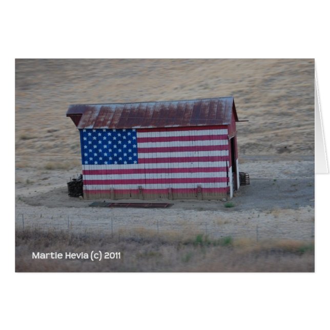 American Flag Barn (Front Horizontal)