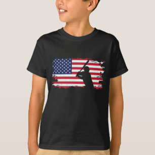 American Flag Baseball Apparel - Baseball T-Shirt