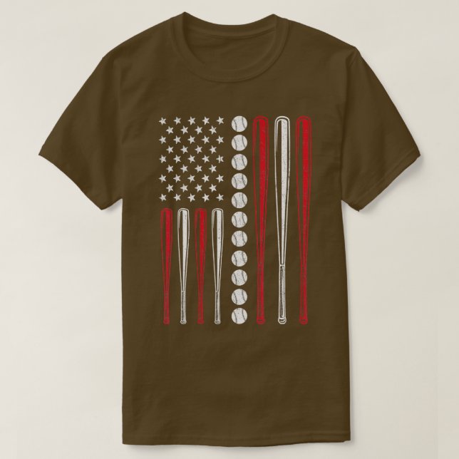 American Flag Baseball eam Gift Men Boys Kids Girl T-Shirt (Design Front)