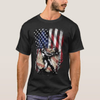 American Flag Baseball Lover USA 4th of July