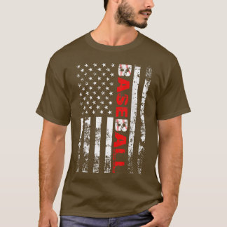 American Flag Baseball Team 282 T-Shirt