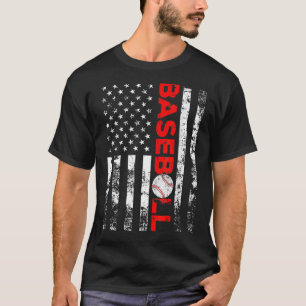 American Flag Baseball Team Gift Baseball Shirt Fo