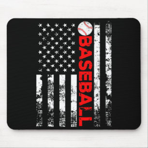 American Flag Baseball Team Gift T Shirt_8 Mouse Pad