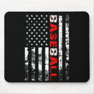 American Flag Baseball Team T Shirt_3 Mouse Pad