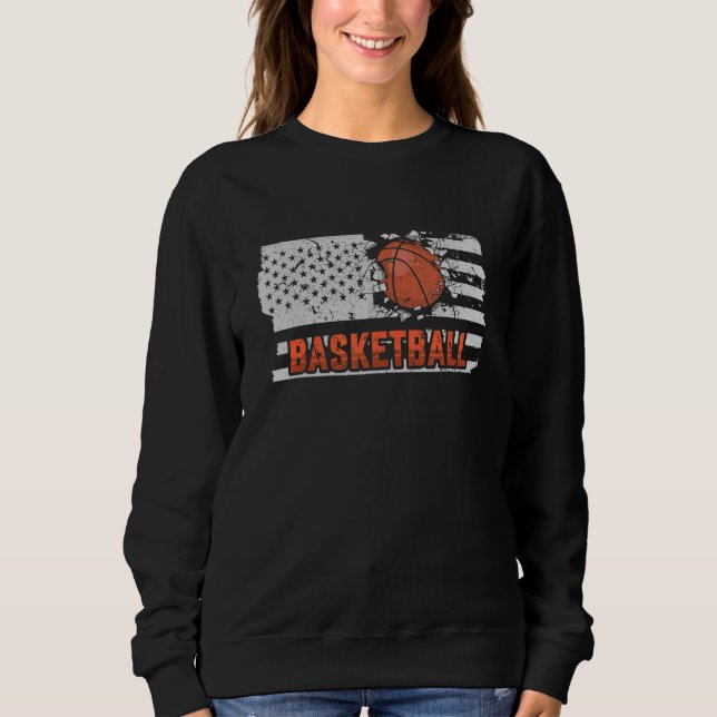 American Flag Basketball Sweatshirt (Front)