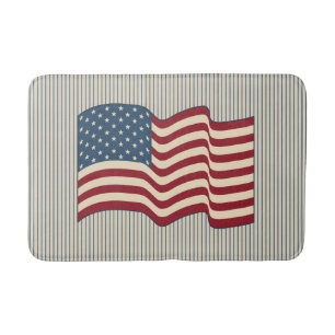 American Flag Bath Mat