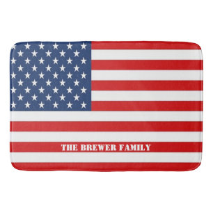 American Flag Bath Mat