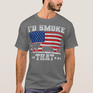 American Flag BBQ Grilling T-Shirt