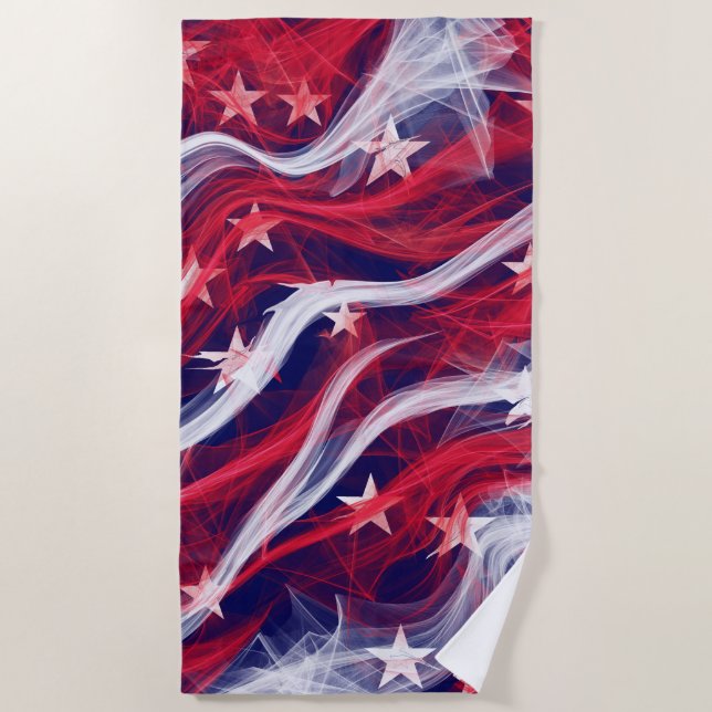 American flag Beach Towel (Front)