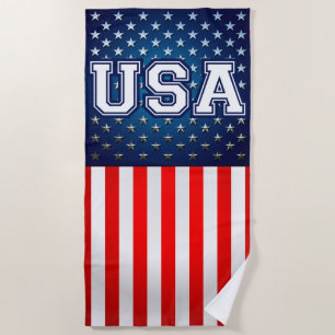 American Flag Beach Towel
