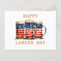American Flag Beer Happy Labeer Day Funny Labour D