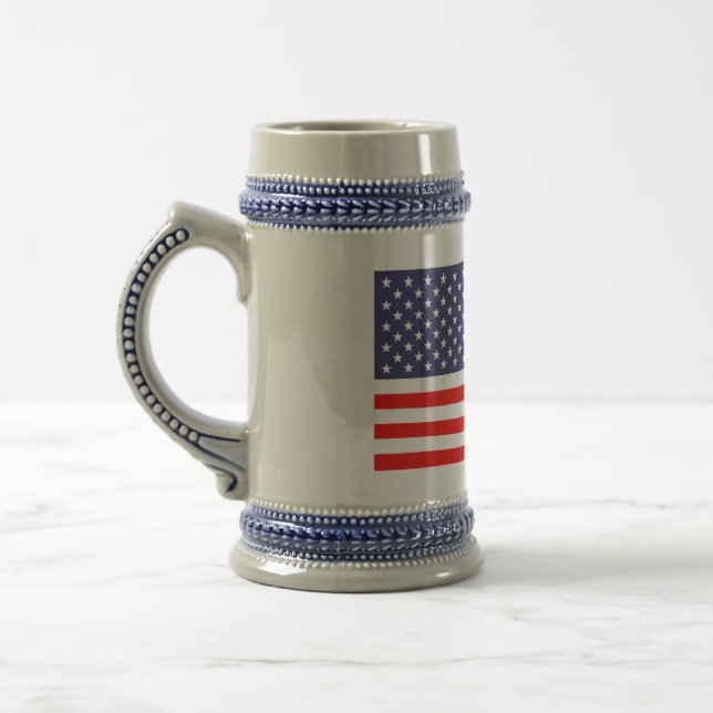 American flag beer mugs (Left)