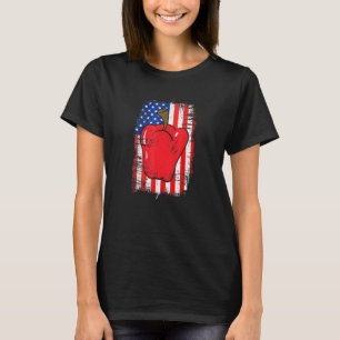American Flag Bell Pepper Farmers Love Growing Bel T-Shirt