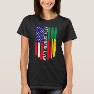 American Flag & Benin Flag Best Cousin Ever Family T-Shirt