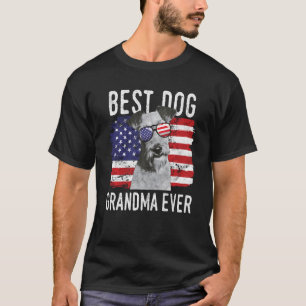 American Flag Best Dog Grandma Ever Irish Terriers T-Shirt